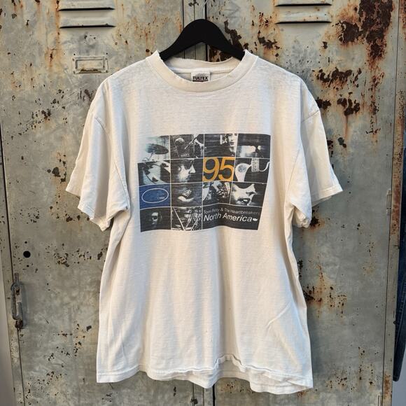 Vintage 90s 1995 Tom Petty Dogs With Wings Tour XL Concert Heartbreakers T Shirt - Picture 1 of 12